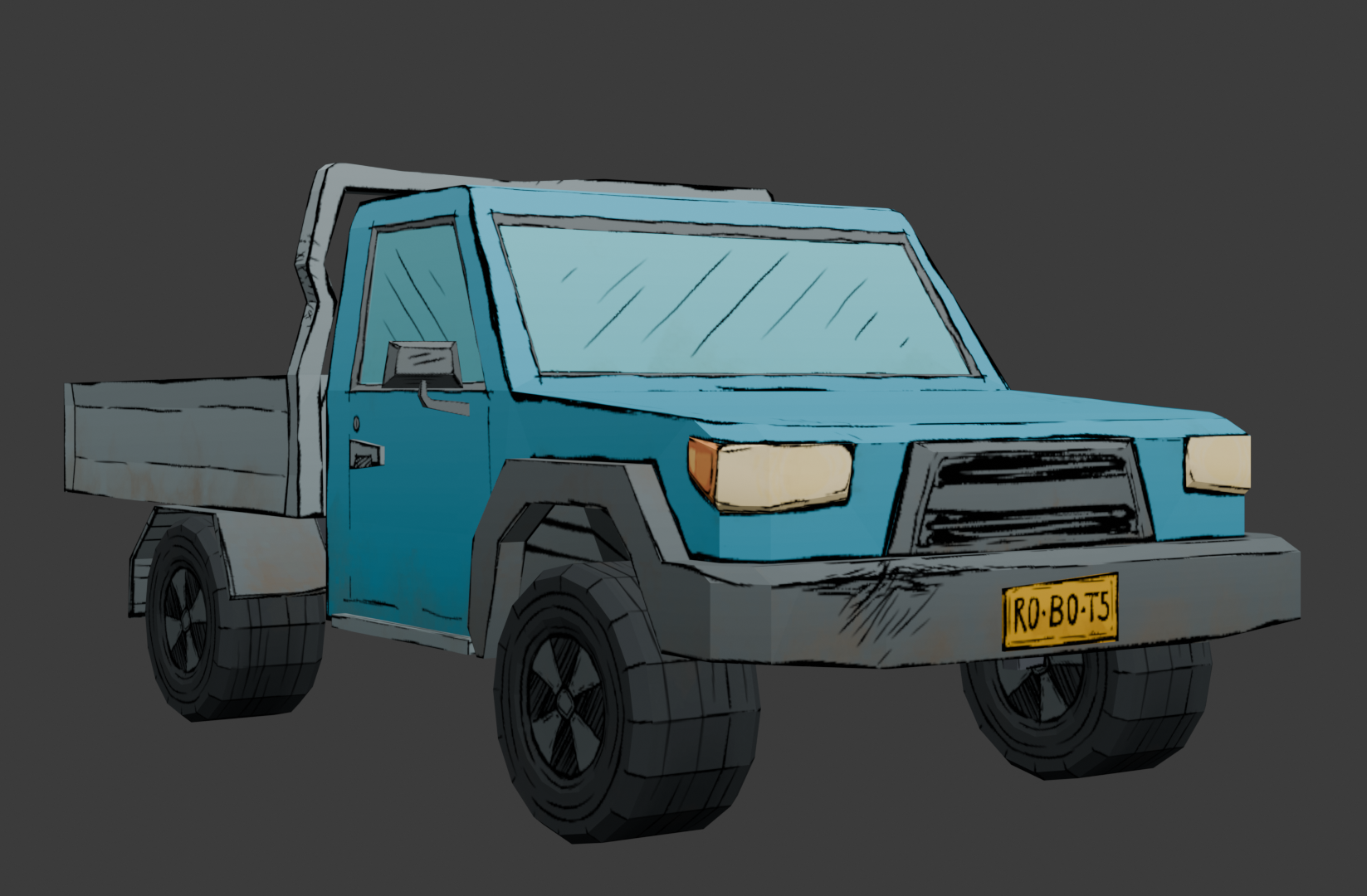 Ute 3D model for Arvo! The Outback Delivery Game.