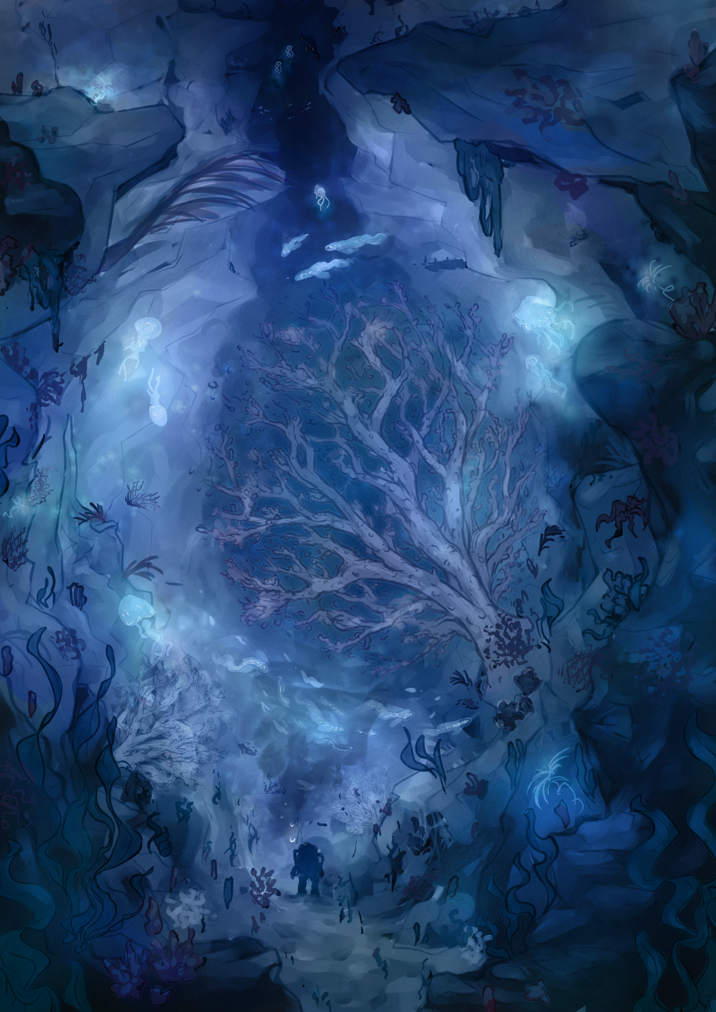 Concept art made for Deep Climb.